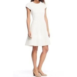 NWT Gal Meets Glam white tweed Emilie dress size 10